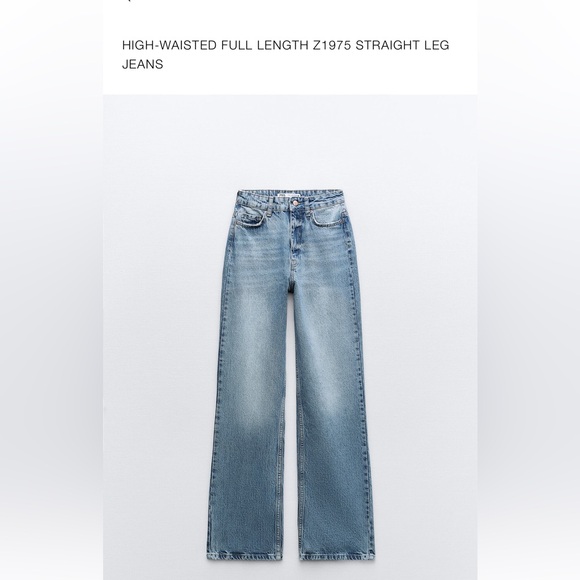 Zara High waisted full length z1975 Wide Leg Jeans! - Picture 1 of 1